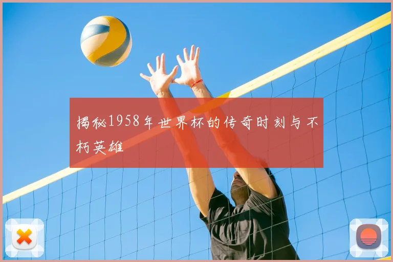 揭秘1958年世界杯的传奇时刻与不朽英雄